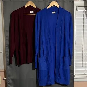Cielo Women's Blue and Burgundy Cardigans